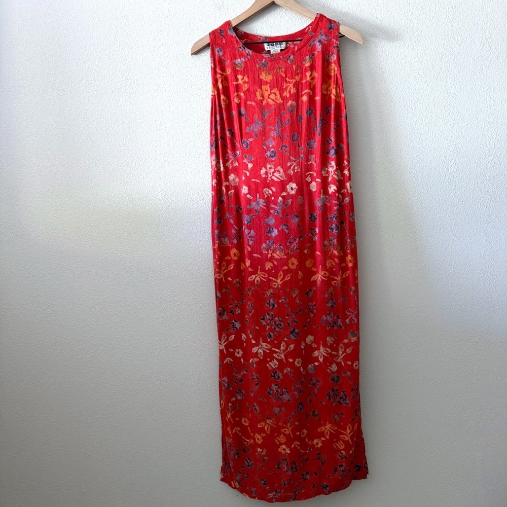 NOMADIC TRADERS Womens Dress Bohemian Tropical Coastal Lagenlook Tribal SizeM